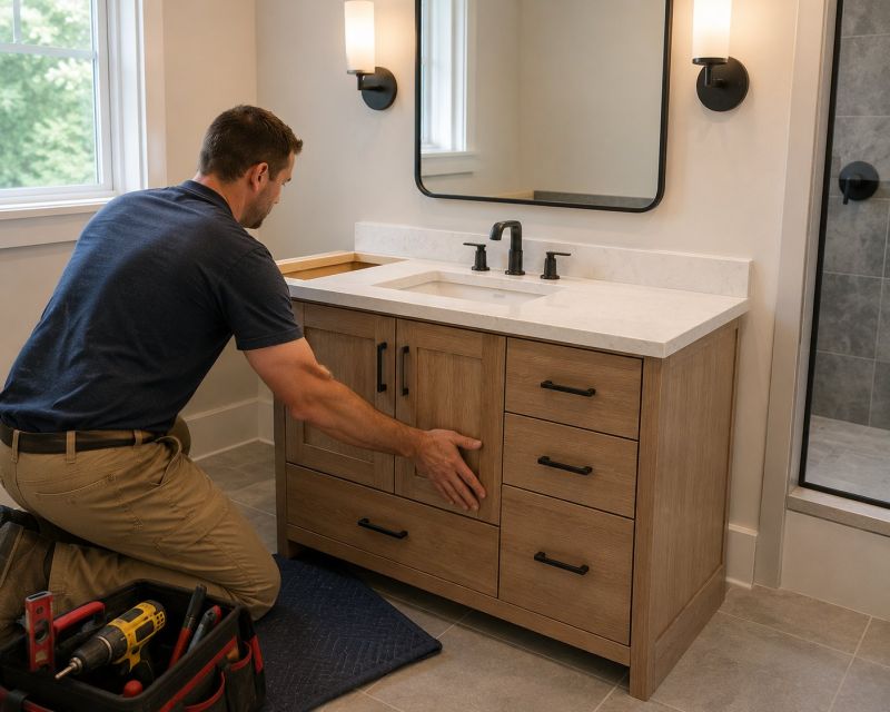 Vanity Cabinet Installation in Terre Haute, IN