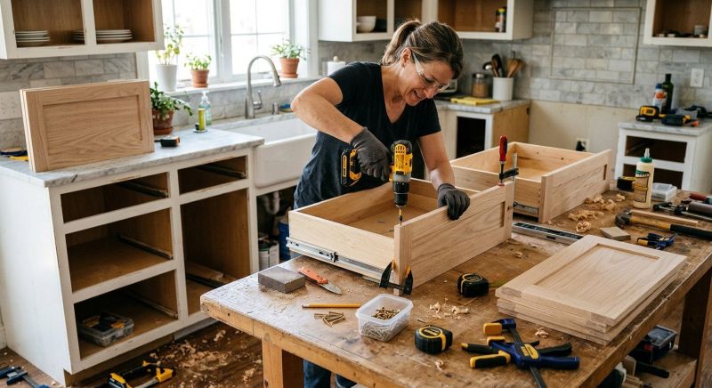 Cabinet Drawer Remodeling in Muncie, IN