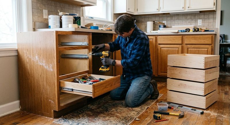 Cabinet Drawer Remodeling in Waco, TX