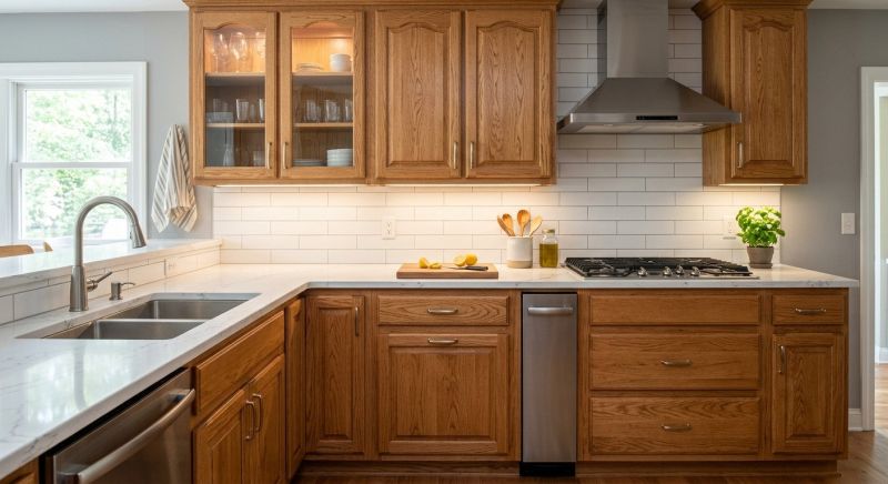 Oak Cabinet Remodeling in Muncie, IN