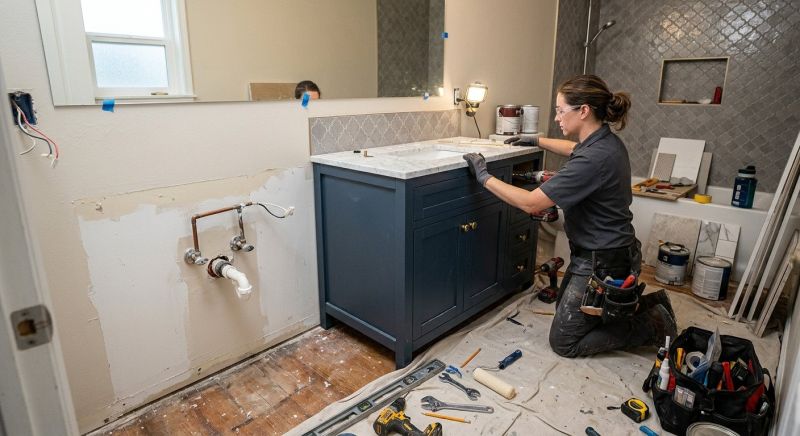 Vanity Installation in Carmel, IN