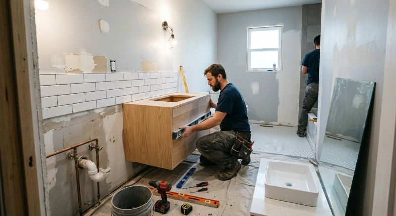 Vanity Installation in Bloomington, IN